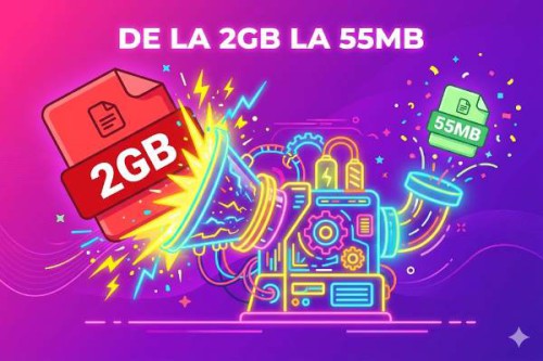 Cum am micșorat un video de la 2GB la 55MB — gratuit, fără pierdere de calitate