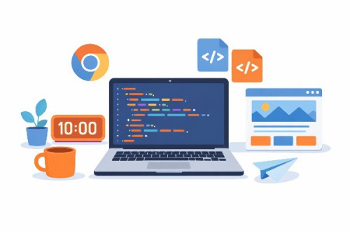 Am creat un site în 10 minute doar cu HTML – fără experiență, fără WordPress